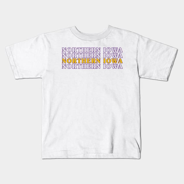 University of Northern Iowa Kids T-Shirt by sydneyurban